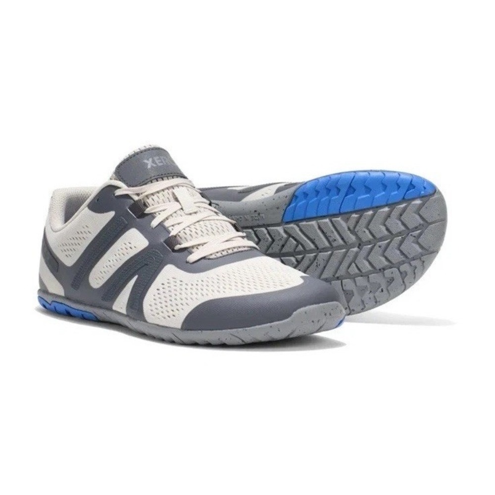 Xero HFS Original Road Runner Barefoot Shoe - Mens Size 12, Light Grey/Blue